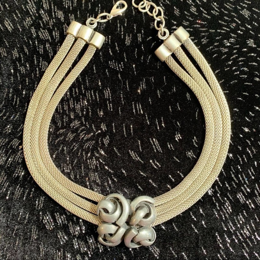Steel Choker. Artisan Made. Gunmetal. Adjustable